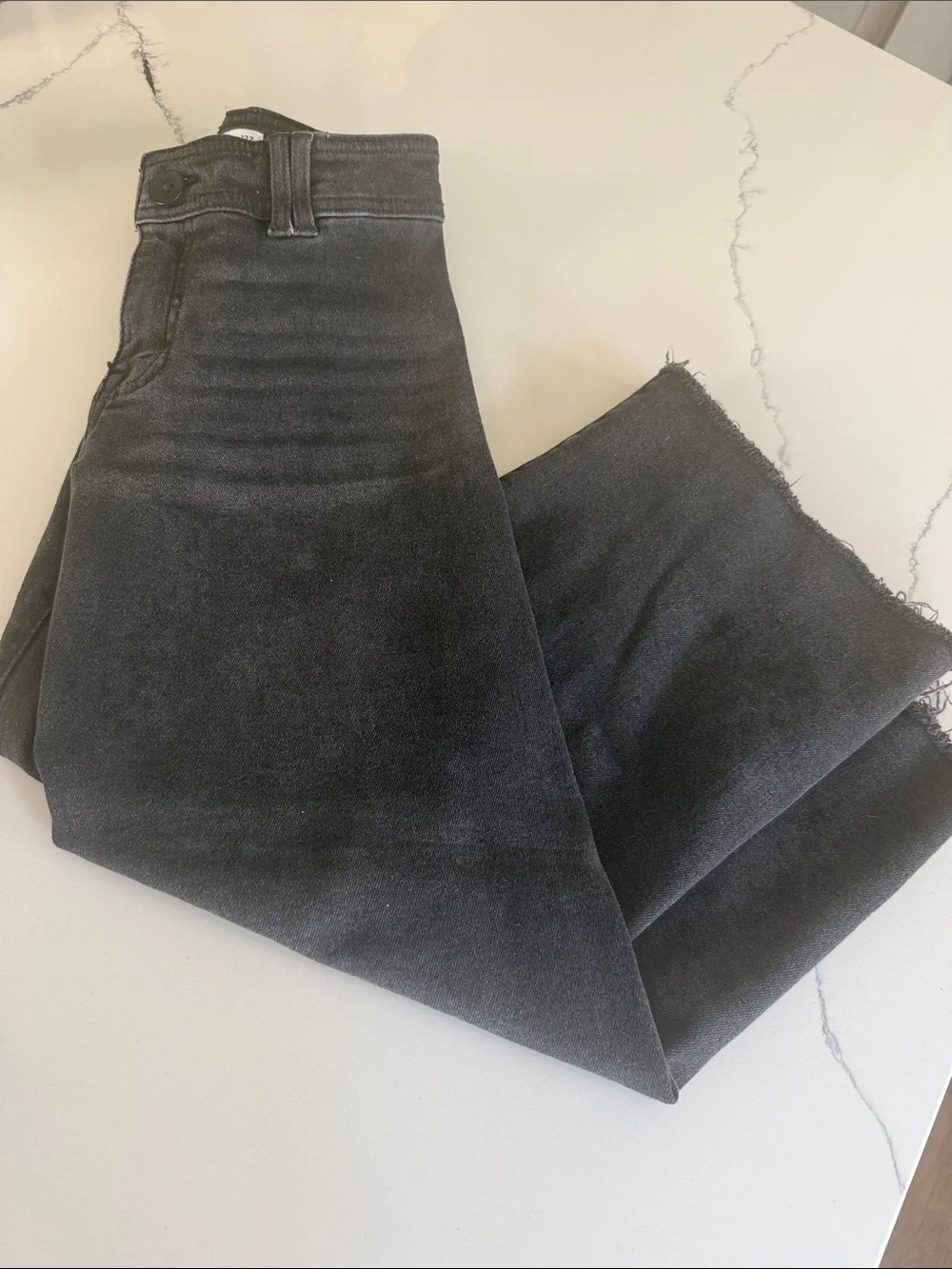Zara kids Wide Leg marineJeans - Black size 7 years